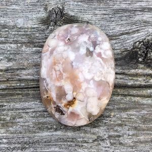 Flower Agate Palm Stone